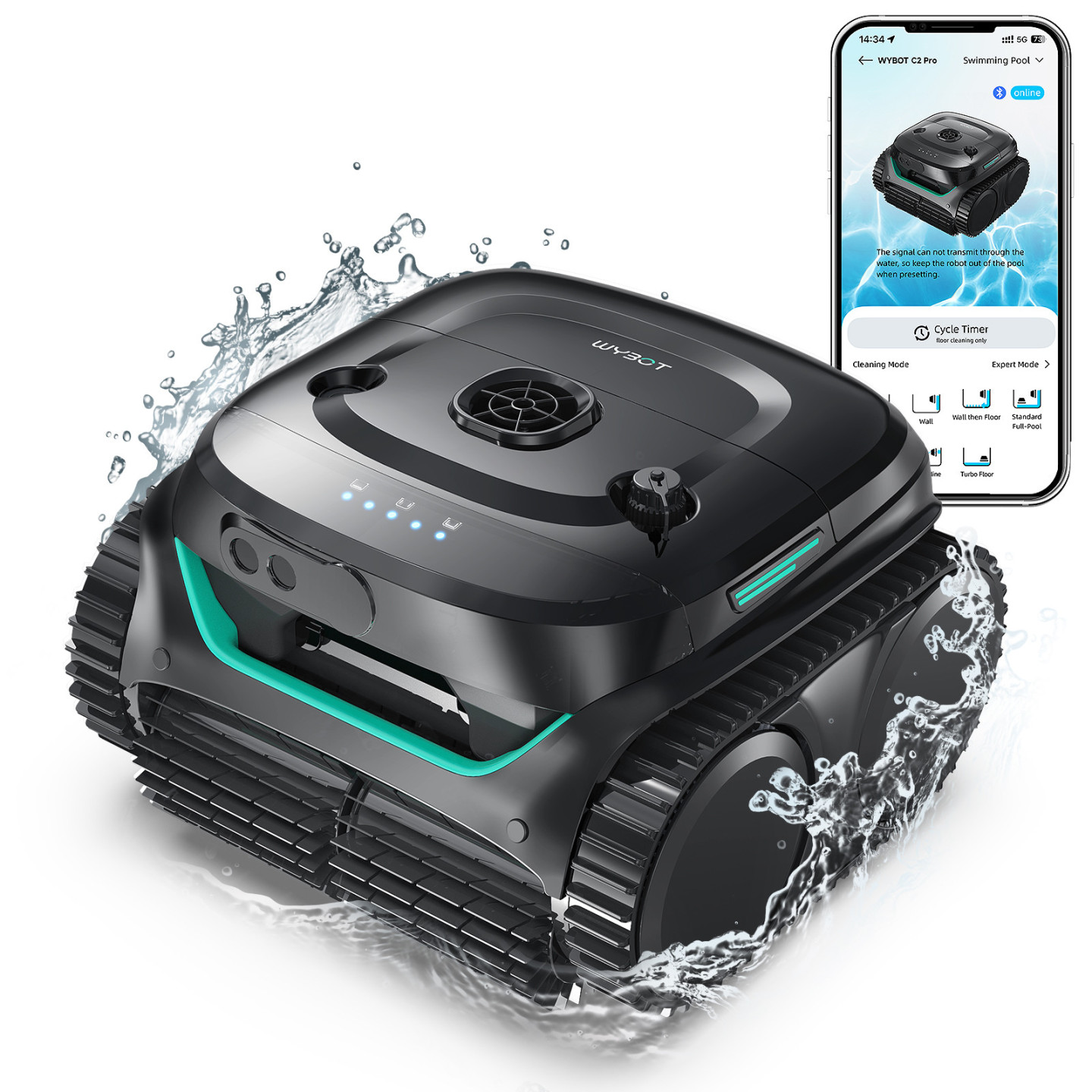 Limpiador piscina Wybot C2 Pro Vision