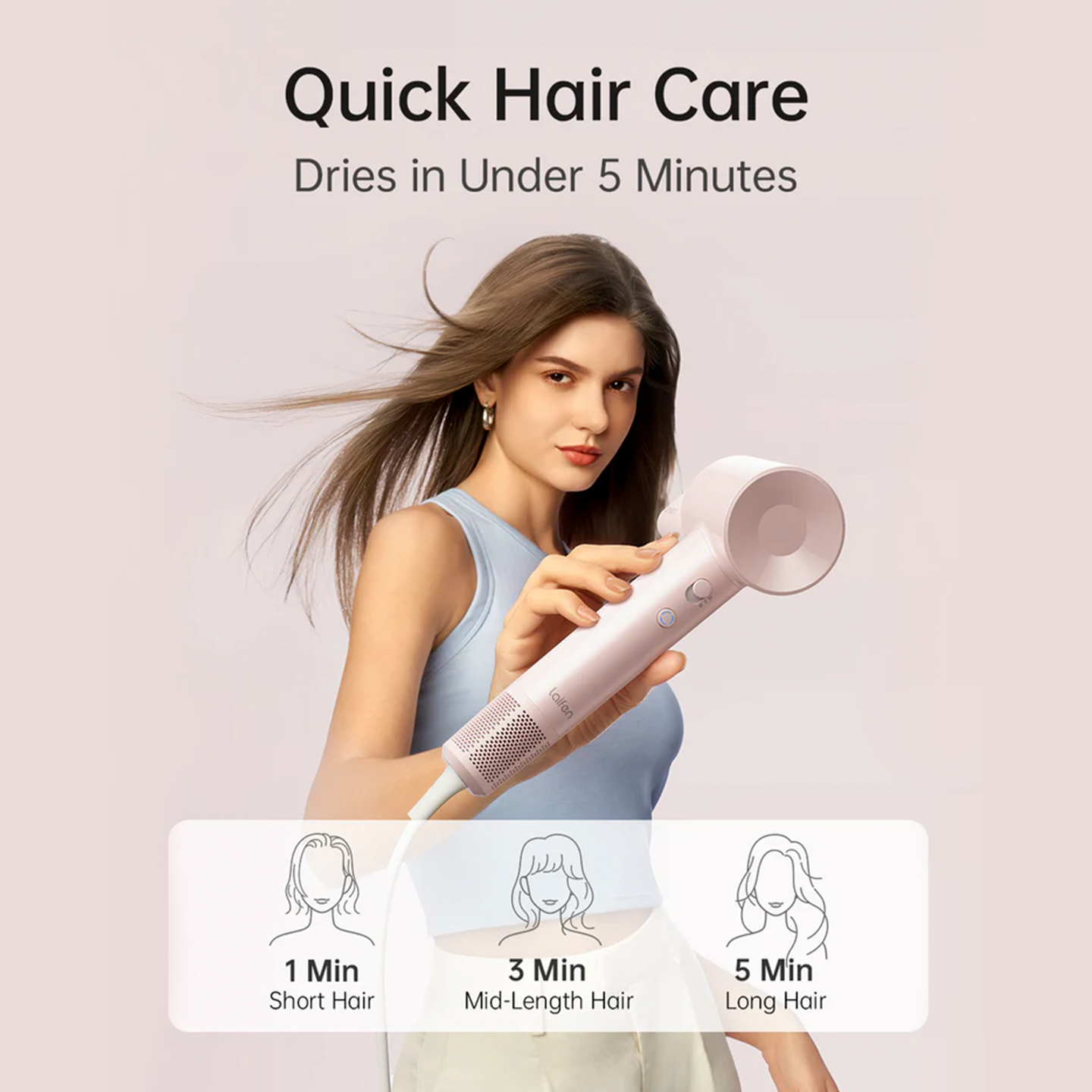 Laifen Secador Se Lite Pink